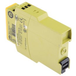 1 pcs - Pilz Dual-Channel Safety Switch/Interlock Safety Relay, 24V ac/dc, 2 Safety Contacts