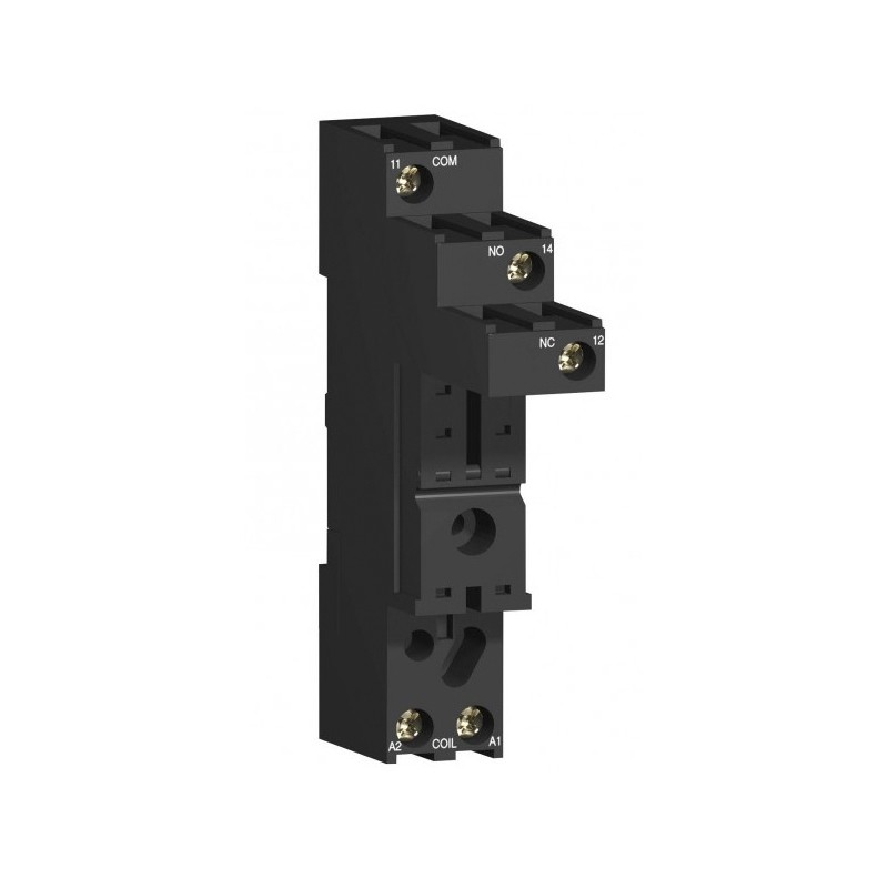 1 pcs - Schneider Electric Harmony Relay RSB 6 Pin &lt,250V ac DIN Rail Relay Socket, for use with Relais Series RSZ