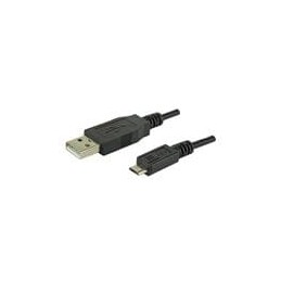 10 pcs : CBL-UA-MUB-1 - USB Cables / IEEE 1394 Cables USB Cable, Type A Plug to Micro B Plug, USB 2.0, 28 AWG, 1 m, Black, PVC