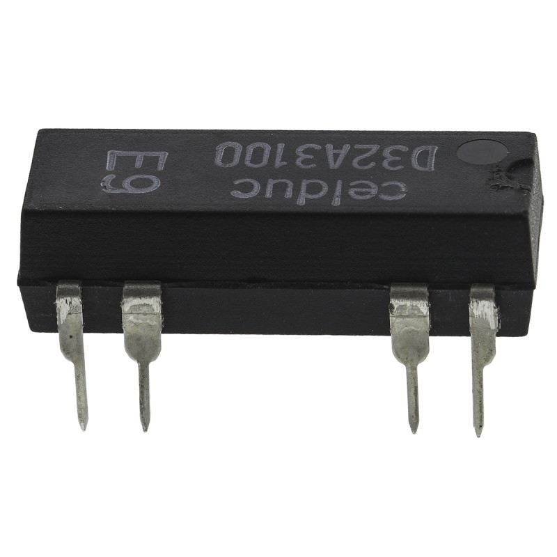 1 pcs - Celduc PCB Mount Reed Relay, 5V dc Coil, DPST, 100V dc Max, 200Ω