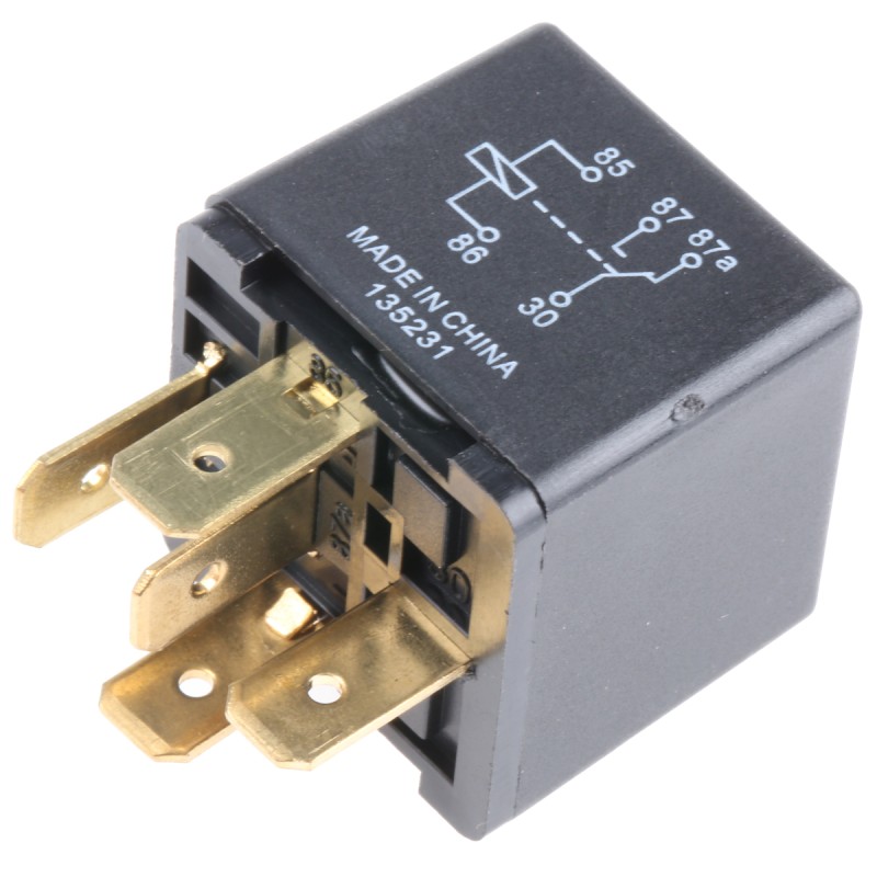 1 pcs - TE Connectivity Plug In Automotive Relay, 12V dc Coil Voltage, 30A Switching Current, SPDT