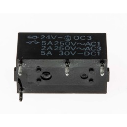 1 pcs - Omron PCB Mount Power Relay, 24V dc Coil, 5A Switching Current, SPST