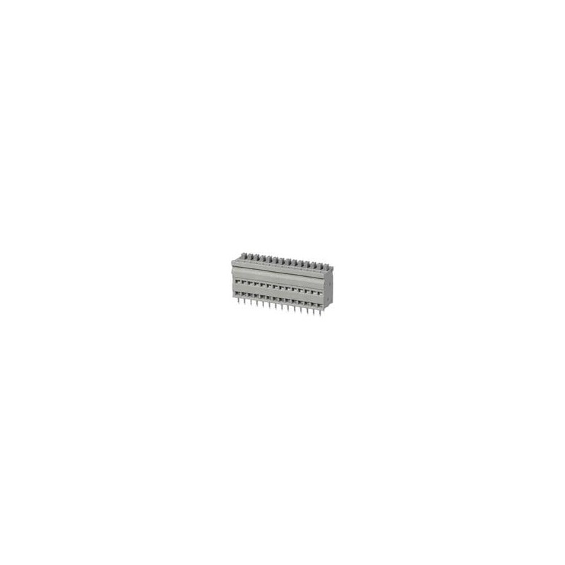 10 pcs : TBL009V-254-14GY-2GY - Fixed Terminal Blocks Terminal block, screwless, 2.54, Vertical, 14, Gray w Gray Button