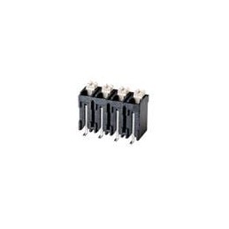 10 pcs : TBLH12V-508-05BK - Fixed Terminal Blocks Screwless, High Temperature, Vertical, 5.08 mm pitch, Black with Gray Button