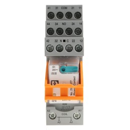 1 pcs - Phoenix Contact RIF-2-RSC-LDP-24DC/4X21 Series Interface Relay, DIN Rail Mount, 24V dc Coil, 4PDT, 4-Pole