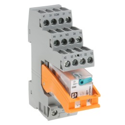 1 pcs - Phoenix Contact RIF-2-RSC-LDP-24DC/4X21 Series Interface Relay, DIN Rail Mount, 24V dc Coil, 4PDT, 4-Pole