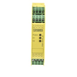 1 pcs - Phoenix Contact Single-Channel Emergency Stop, Safety Switch/Interlock Safety Relay, 24V ac/dc, 4 Safety Contacts