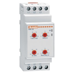 1 pcs - Lovato Voltage Monitoring Relay, 3 Phase, SPDT, Maximum of 400V ac, DIN Rail