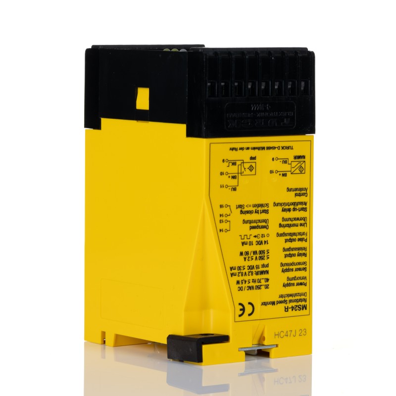 1 pcs - Turck Speed Monitoring Relay, DPDT, DIN Rail