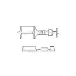 10 pcs : 71162095 - Automotive Connectors TERM 250 FEM 6.3MM UNSLD
