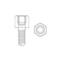 10 pcs : JSX-1000 - D-Sub Tools & Hardware 4-40 FEMALE HEX. JACK SCREW