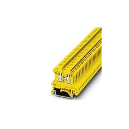 10 pcs : 3038011 - DIN Rail Terminal Blocks UK 2 5 N YE