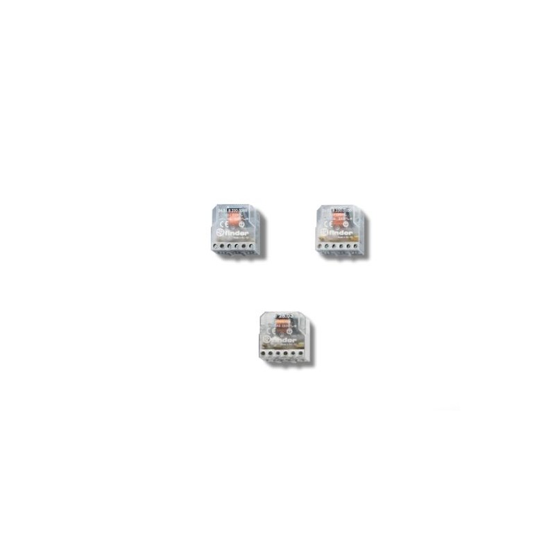 1 pcs - Finder Panel Mount Relay, 12V ac Coil, 10A Switching Current, DPST