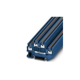 10 pcs : 3208524 - DIN Rail Terminal Blocks PTTB 1,5/S BU