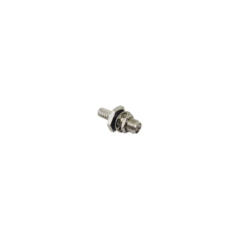10 pcs : CONSMA014-R58 - RF Connectors / Coaxial Connectors SMA Fml Blkhd RMnt Crimp, O-Ring, RG58