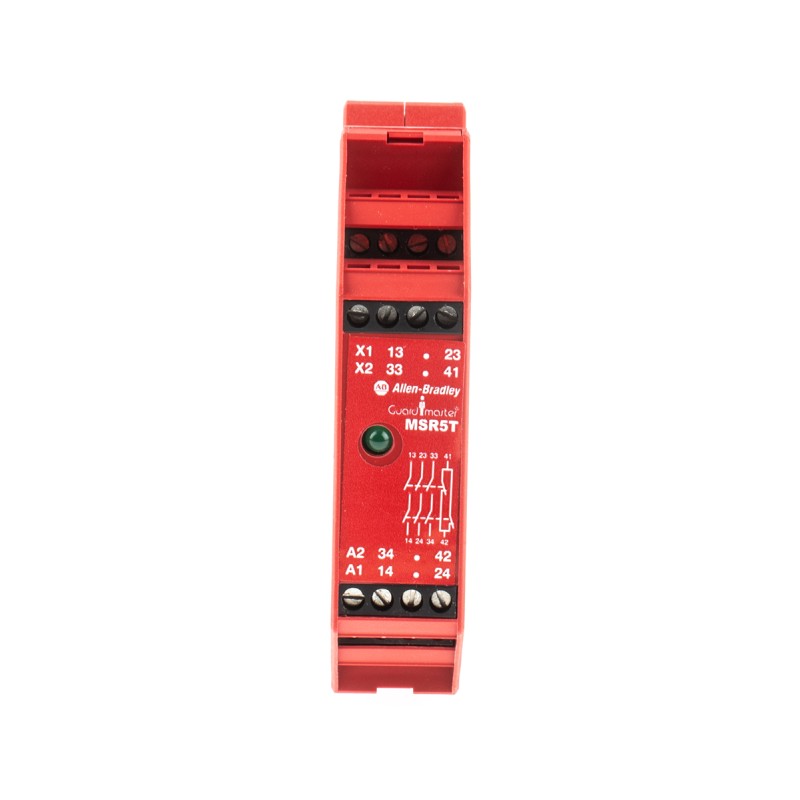 1 pcs - Rockwell Automation Single-Channel Safety Switch/Interlock Safety Relay, 24V ac/dc, 3 Safety Contacts