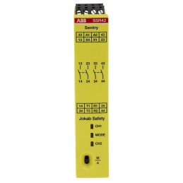 1 pcs - ABB Jokab Dual-Channel Safety Switch Safety Relay, 24V dc, 4 Safety Contacts