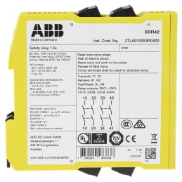 1 pcs - ABB Jokab Dual-Channel Safety Switch Safety Relay, 24V dc, 4 Safety Contacts