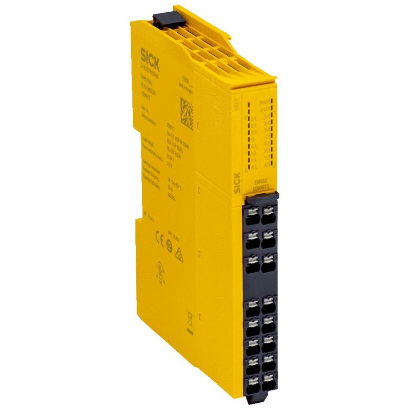 1 pcs - Sick Dual-Channel Safety Switch Safety Relay, 16.8 - 30V, 3 Safety Contacts