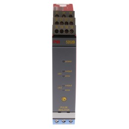 1 pcs - PR Electronics 2 Channel Galvanic Barrier, Pulse Isolator, Relay Output, ATEX, IECEx