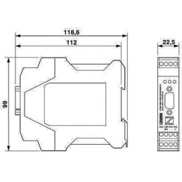 1 pcs - Phoenix Contact PSM Series Interface Converter, 24V ac/dc Supply