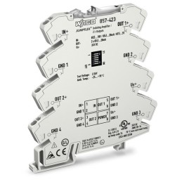 1 pcs - Wago JUMPFLEX Series Signal Conditioner, Current, Voltage Input, Current Output, 24V dc Supply, ATEX, IECEx