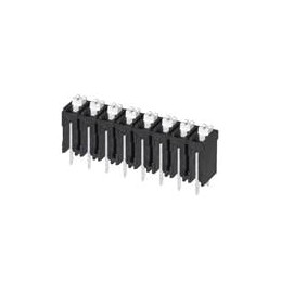 10 pcs : TBLH10V-500-08BK - Fixed Terminal Blocks Terminal block, screwless, High Temp, 5.00, Vertical, 8, Black w Gray Button