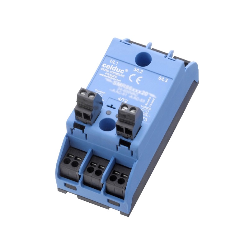 1 pcs - Celduc SMR Series Solid State Relay, 5 A Load, Chassis Mount, 520 Vrms Load, 30 Vdc Control
