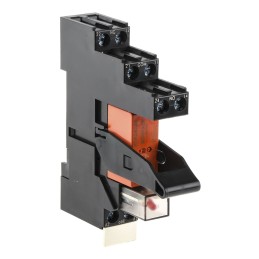 1 pcs - TE Connectivity RT Series Interface Relay, DIN Rail Mount, 24V dc Coil, DPDT, 2-Pole
