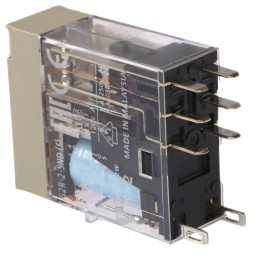 1 pcs - Omron Plug In Power Relay, 24V dc Coil, 5A Switching Current, DPDT