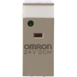 1 pcs - Omron Plug In Power Relay, 24V dc Coil, 5A Switching Current, DPDT