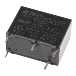 1 pcs - TE Connectivity PCB Mount Power Relay, 5V dc Coil, 5A Switching Current, SPDT
