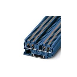 10 pcs : 3211802 - DIN Rail Terminal Blocks PT 4-QUATTRO BU