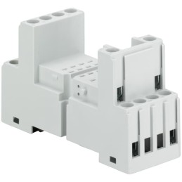 1 pcs - ABB CR-M DIN Rail Relay Socket, for use with CR-M Interface Relay