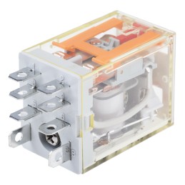 1 pcs - RS PRO Plug In Power Relay, 24V ac Coil, 10A Switching Current, DPDT