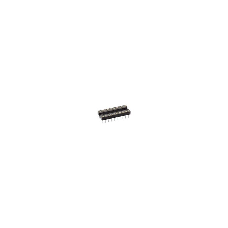 10 pcs : D2820-42 - IC & Component Sockets 20P DR IC SCKT ASSY 2.54MM PITCH
