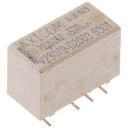 250 pcs - TE Connectivity PCB Mount Signal Relay, 12V dc Coil, 2A Switching Current, DPDT