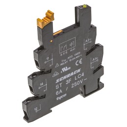10 pcs - TE Connectivity 24V dc DIN Rail Relay Socket, for use with SNR Series