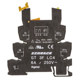 10 pcs - TE Connectivity 24V dc DIN Rail Relay Socket, for use with SNR Series