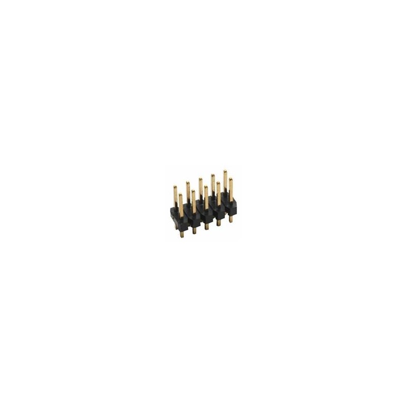 10 pcs : M22-2580205 - Headers & Wire Housings 2+2 DIL BOTTOM ENTRY VERT GOLD PIN HEADE