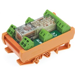 2 pcs - TE Connectivity PCB Mount Force Guided Relay, 24V dc Coil Voltage, 6 Pole, 5PST, DPST