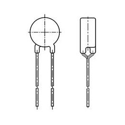 10 pcs : B59880C0120A070 - Thermistors - PTC 0.4A 70ohms
