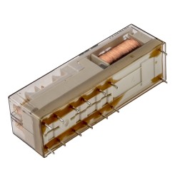 250 pcs - TE Connectivity PCB Mount Force Guided Relay, 24V dc Coil Voltage, 6 Pole, 4PST, DPST