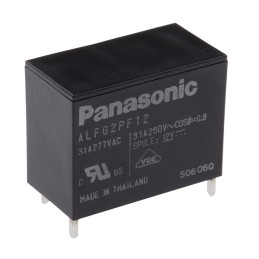 50 pcs - Panasonic PCB Mount Power Relay, 12V dc Coil, 31A Switching Current, SPST