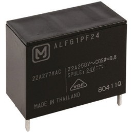 50 pcs - Panasonic PCB Mount Power Relay, 18V dc Coil, 22A Switching Current, SPST