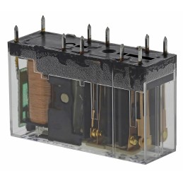 50 pcs - Panasonic PCB Mount Force Guided Relay, 24V dc Coil Voltage, 4 Pole, DPDT