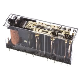 50 pcs - Panasonic PCB Mount Force Guided Relay, 24V dc Coil Voltage, 6 Pole, 3PDT