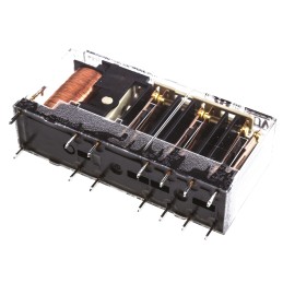 50 pcs - Panasonic PCB Mount Force Guided Relay, 24V dc Coil Voltage, 6 Pole, 3PDT