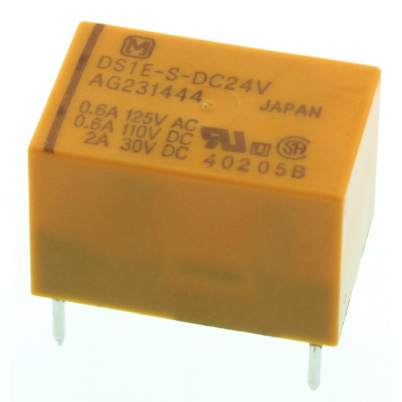 50 pcs - Panasonic PCB Mount Signal Relay, 24V dc Coil, 3A Switching Current, SPST