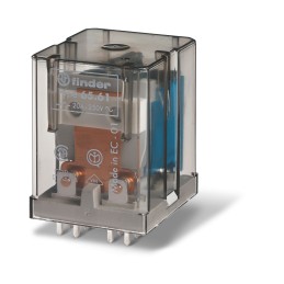 10 pcs - Finder PCB Mount Relay, 12V dc Coil, 20A Switching Current, SPST, SPST